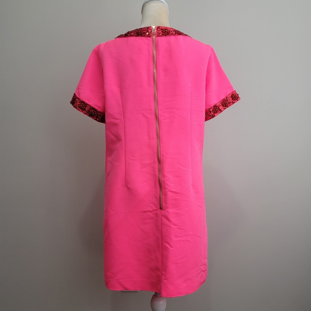 SAIL TO SABLE x Style Charade Size Large Pink Beaded & Sequin 'Tracey' Dress NWT - Picture 7 of 11